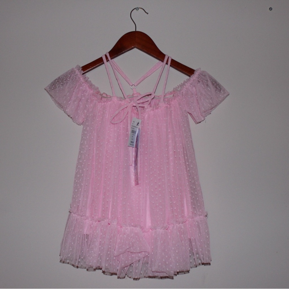 Little Mass Toddler Girl 2T Pink Dot Dress NWT Princess Fairy Dress - Picture 3 of 5